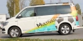 Рейлинги для автомобиля VW Multivan Long, Caravelle Long, California Long, черн. 1214-БП-02
