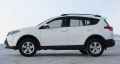 Рейлинги Toyota Rav 4 (2012-2019), цвет черный 0254-БП-02
